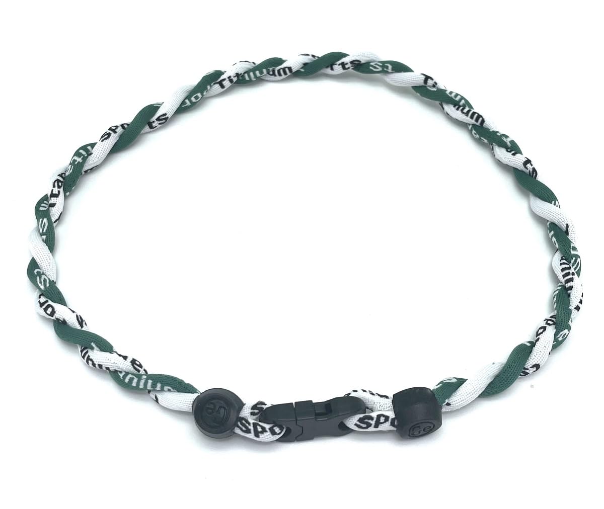 CEBUY Titanium Baseball Necklace – 2 Rope Braided Tornado 18"