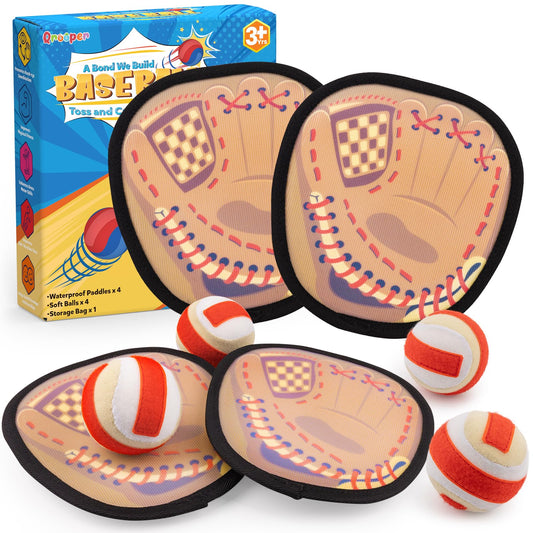 Qrooper Toss and Catch Baseball Ball Set – Kids Outdoor Game