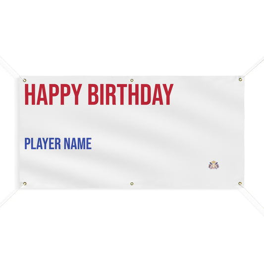 XBH Baseball & Softball Party Banner – Happy Birthday