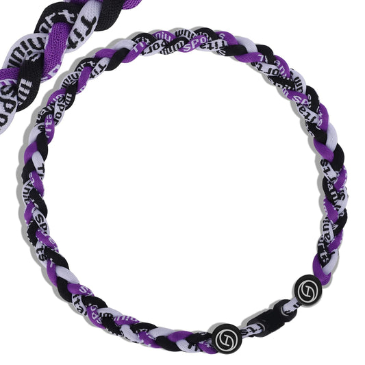 HOOCAS Premium Baseball Necklace – Three Color Rope Braided Tornado