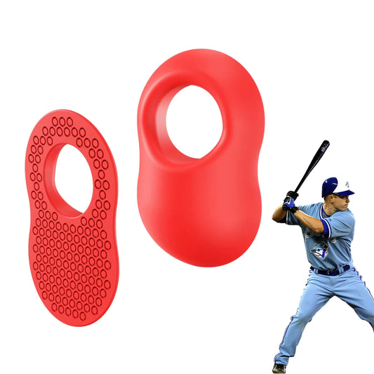 2 Pack Baseball Thumb Guard for Pro Batters Hitter Swing Training Aid Thumb Guard Baseball & Softball Baseball Batting Grip Baseball Accessories Baseball Training Equipment Reduce Bat Sting-Red