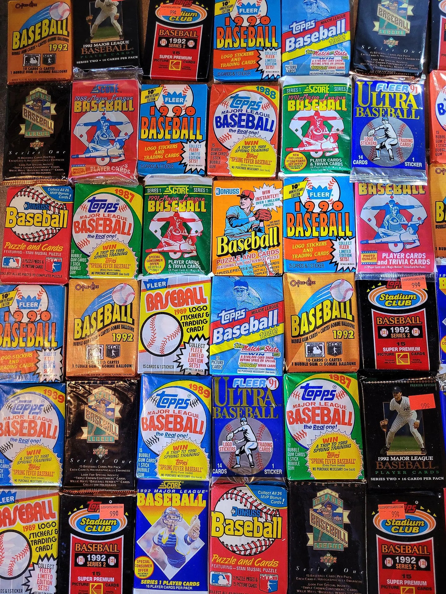 Old Baseball Cards - Unopened Packs All Vintage EXCITING TO OPEN