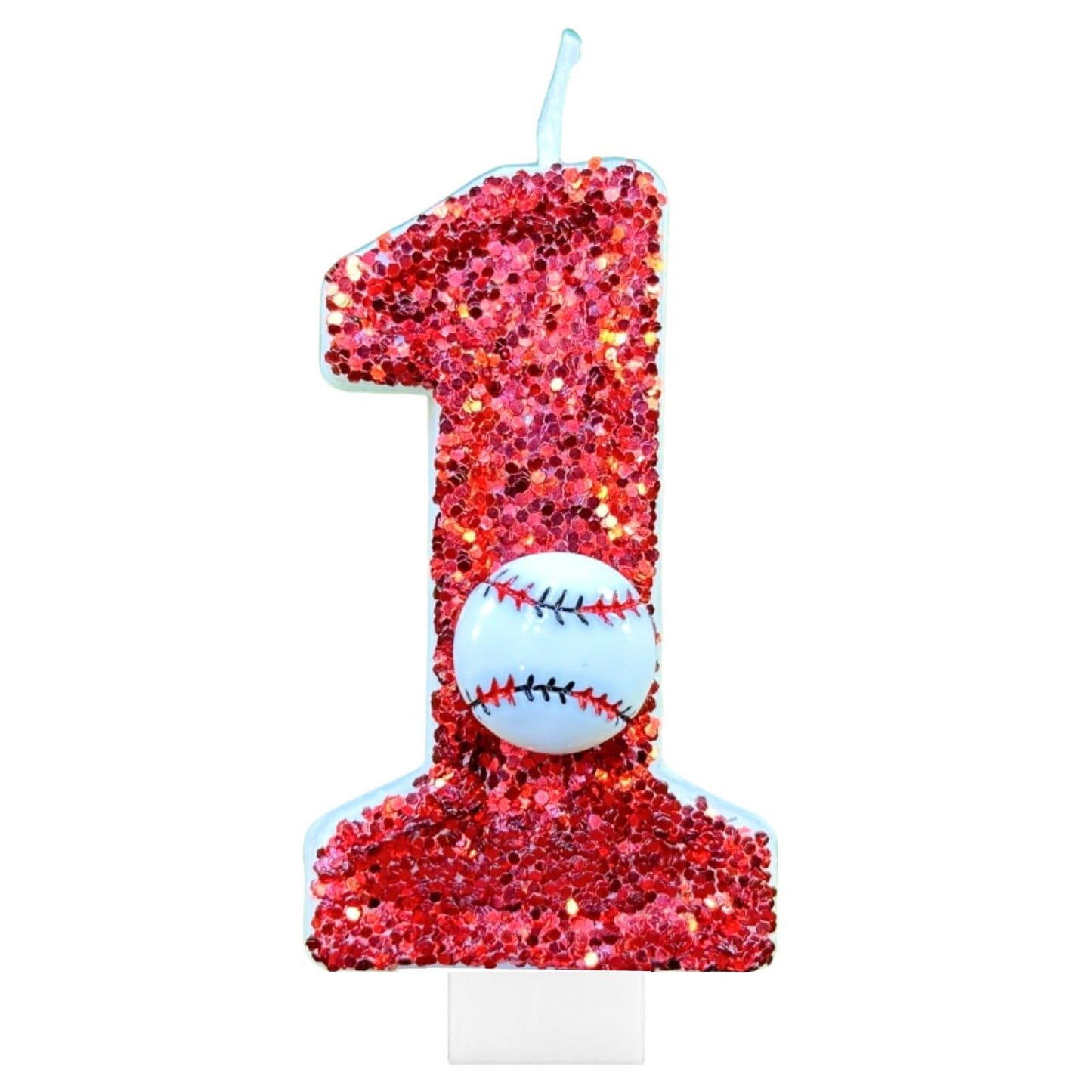 Baseball Birthday Number 1 Cake Candle – Rookie of the Year