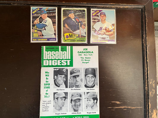 From My Dad's New York Mets Collection - 1965-1969 Vintage Cards & Magazine