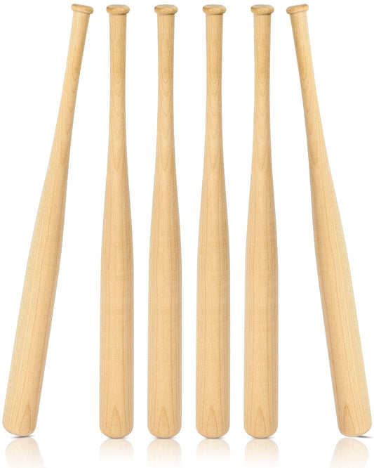 Mini Baseball Bats – 12 Pack 18 Inch Unfinished Wood DIY Craft