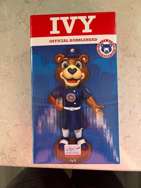 IVY Official Bobblehead - South Bend Cubs Mascot Collectible - FREE SHIPPING