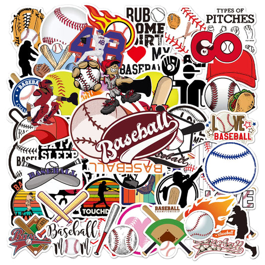 100 Piece Reusable Baseball Stickers