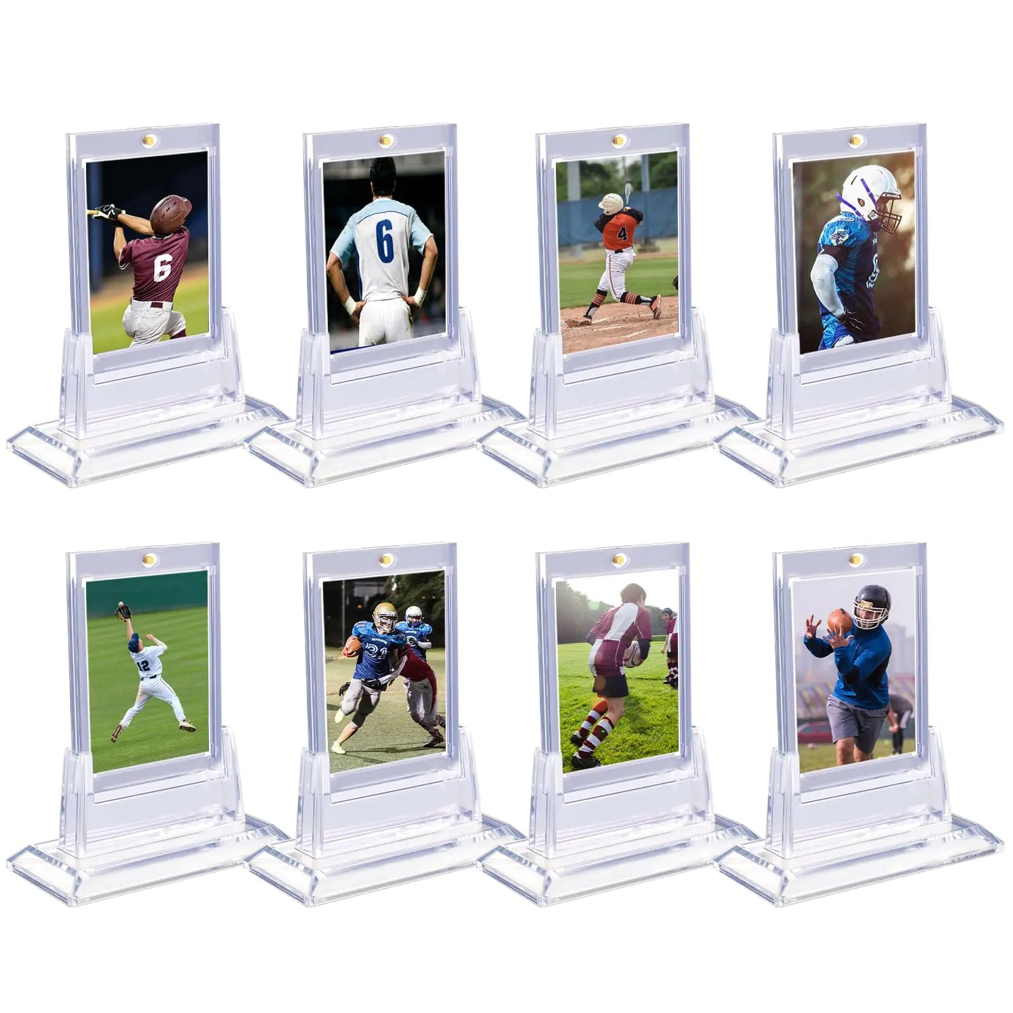 Magnetic Baseball Card Holders with Stands